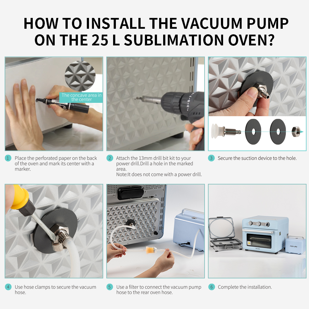 Sublimation Oven Tray & Vacuum Pump Package thumbnail 18